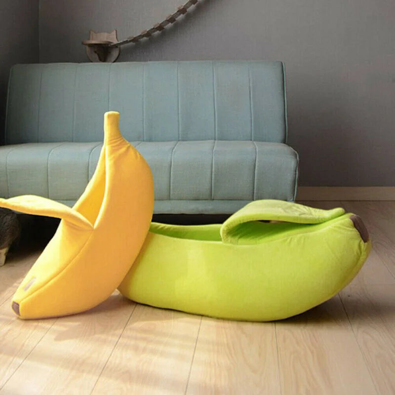 Banana Cat Bed: Soft, Warm, Durable for Cozy Naps