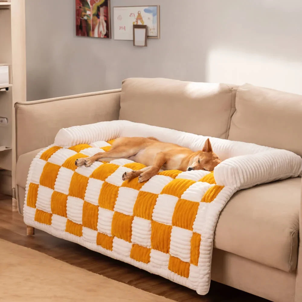 PawHaven Plush Dog Bed β Soft Couch & Cushion for Large Dogs and Cats