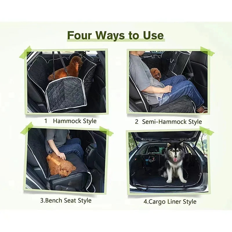 PawShield 6-in-1 Car Seat Cover – Waterproof Dog Hammock for Cars, Trucks & SUVs