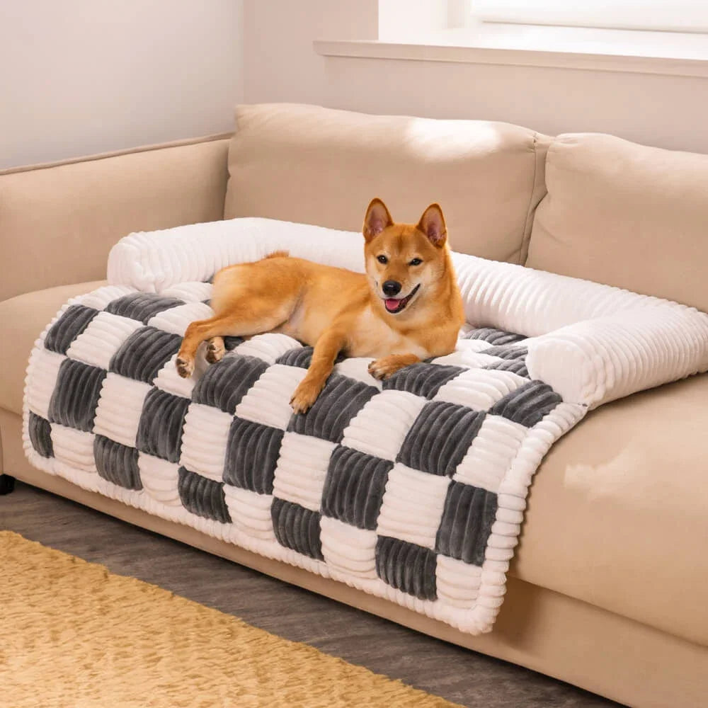 PawHaven Plush Dog Bed β Soft Couch & Cushion for Large Dogs and Cats