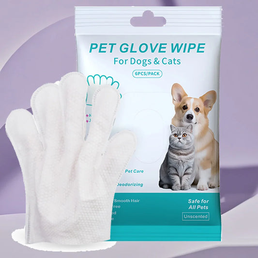 PawClean Grooming Kit – Disposable Gloves & Wet Wipes for Easy Pet Bathing