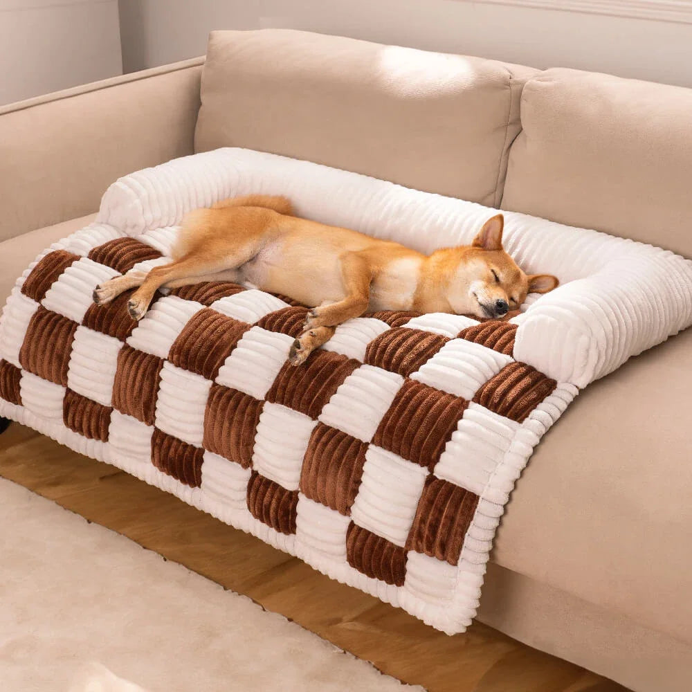 PawHaven Plush Dog Bed β Soft Couch & Cushion for Large Dogs and Cats