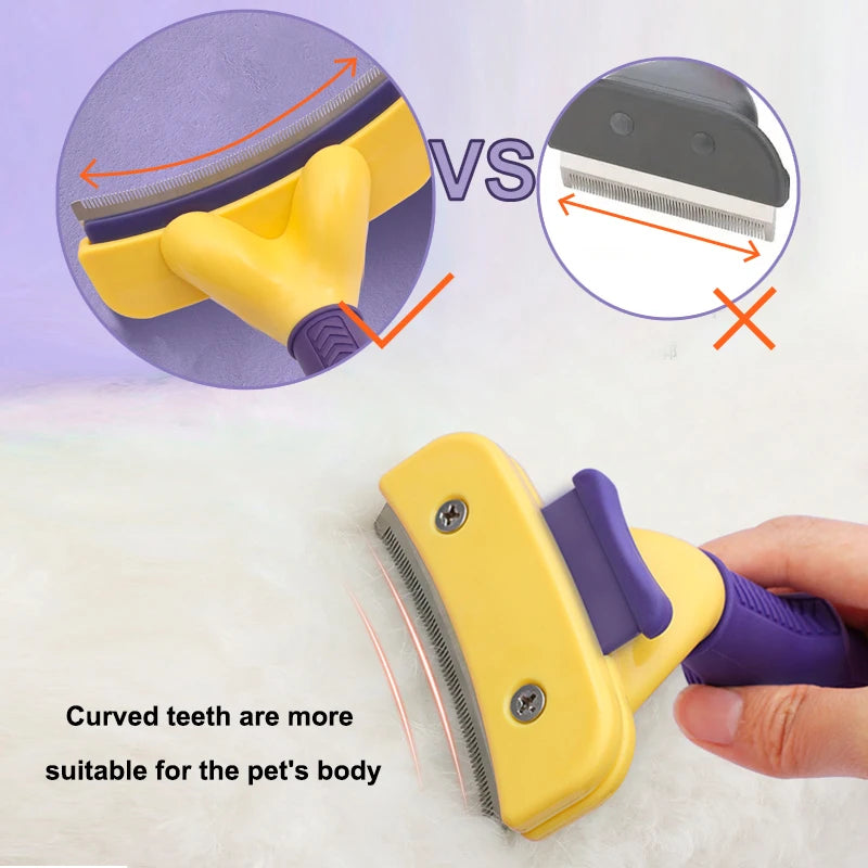 PawGentle Grooming Brush β Anti-Knot Comb for Large Dogs & Cats
