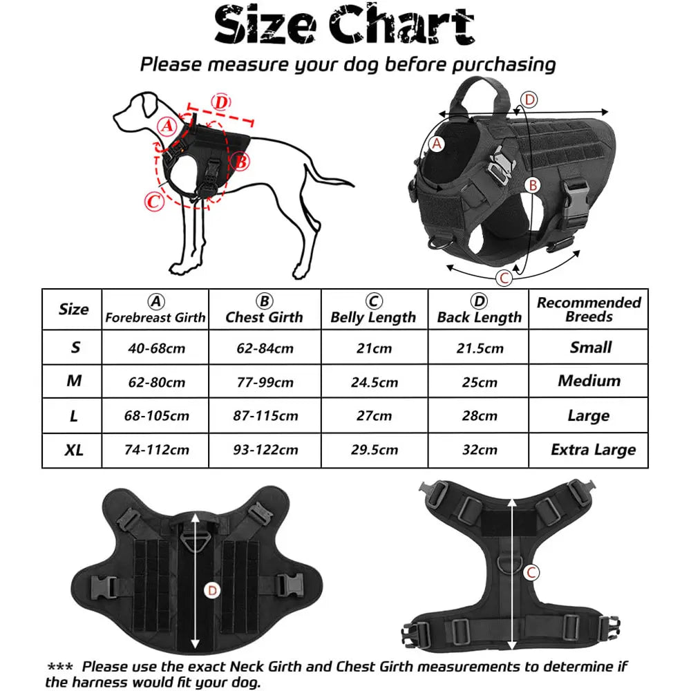 K9Pro Tactical Harness Kit β Training Vest for Medium Dogs