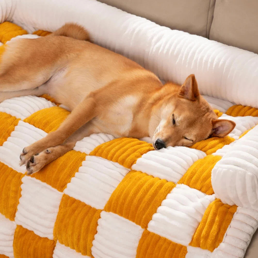 PawHaven Plush Dog Bed β Soft Couch & Cushion for Large Dogs and Cats