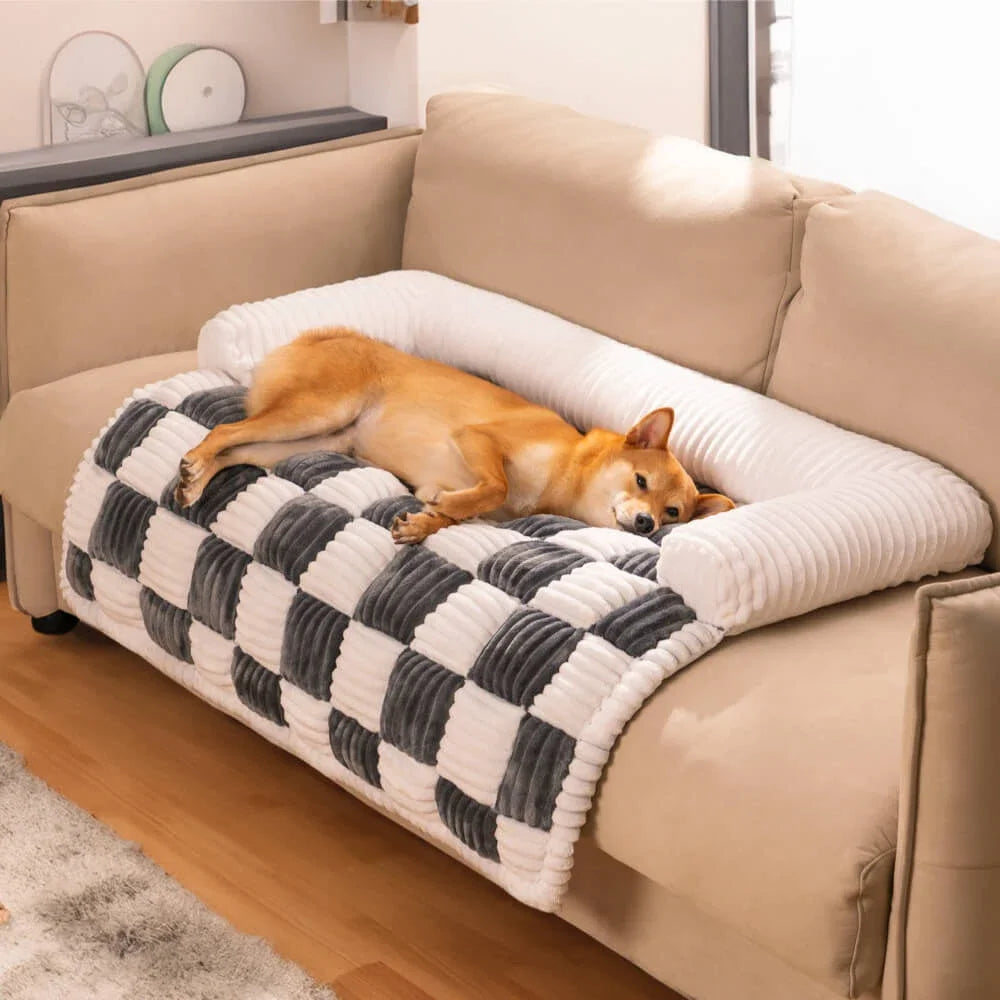 PawHaven Plush Dog Bed β Soft Couch & Cushion for Large Dogs and Cats