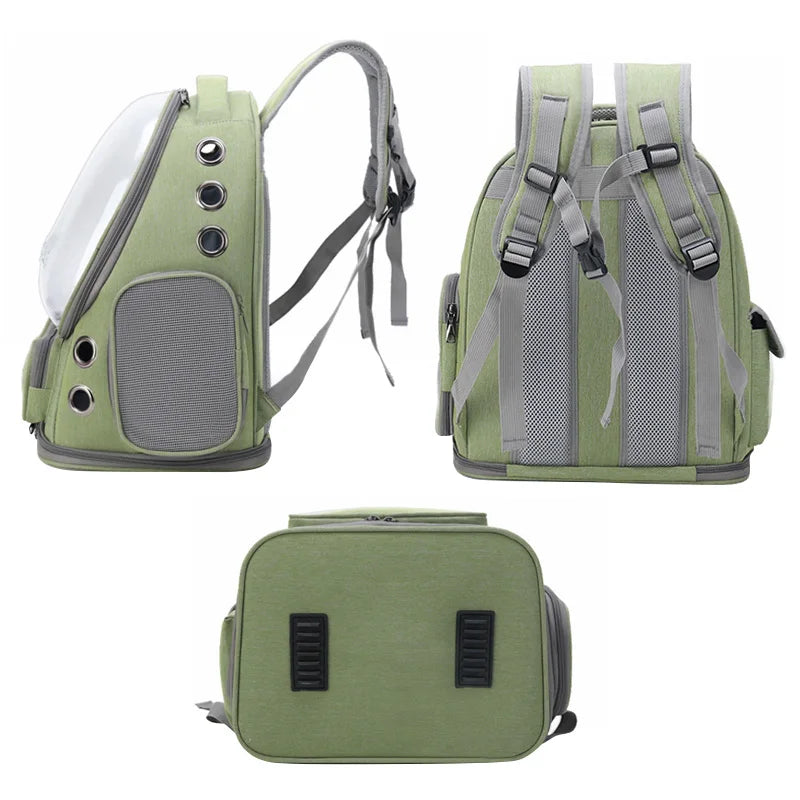Transparent Breathable Pet Carrier Outdoor Travel Backpack for Cats