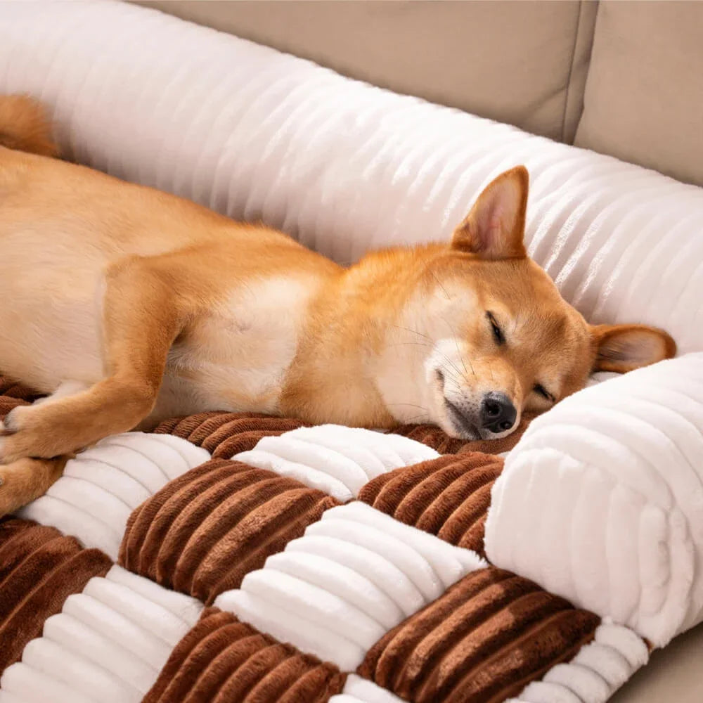 PawHaven Plush Dog Bed β Soft Couch & Cushion for Large Dogs and Cats