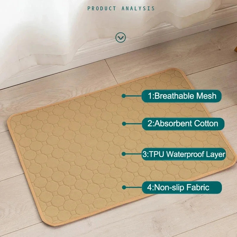 CleanPaws Dog Pee Pad β Washable, Reusable Training Mat for Pets