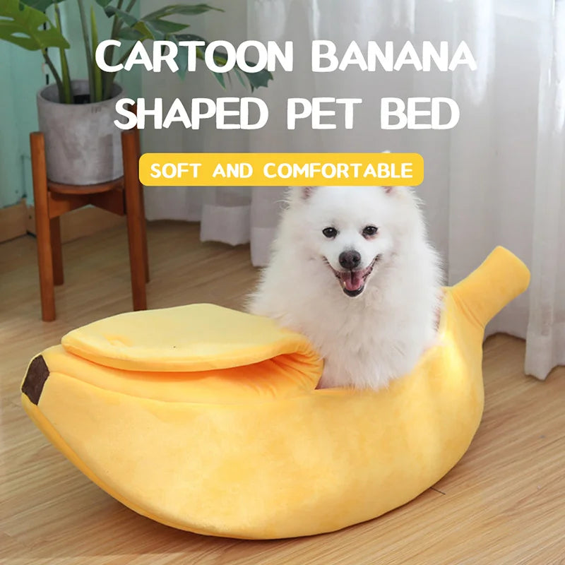 Banana Cat Bed: Soft, Warm, Durable for Cozy Naps