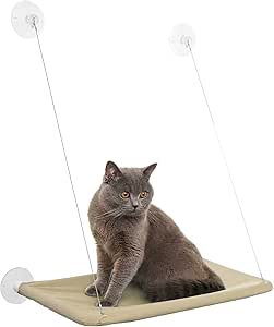 SunnyPaws Cat Hammock – 40lbs/18kg Hanging Window Bed for Cats & Kittens