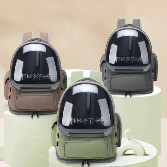 Transparent Breathable Pet Carrier Outdoor Travel Backpack for Cats