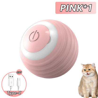 PawSpin Smart Cat Toy – Automatic Rolling Interactive Game Ball