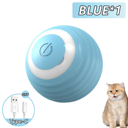 PawSpin Smart Cat Toy – Automatic Rolling Interactive Game Ball